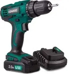 VONROC VONROC Akkubohrer &ndash; VPower 20V &ndash; Komplettset mit 1x 2,0Ah Akku,