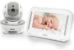 Alecto DVM200MGS - Babyphone mit Kamera und 4,3"-Farbdisplay, Wei&szlig;/Grau - Grau