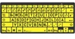 LogicKeyboard XL-Print Black on Yellow DE (PC/BT) - Schwarz/Gelb