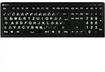 LogicKeyboard XL-Print Astra 2 White on Black DE (PC) - Schwarz