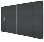 RAUCH AM871_081B Schwebet&uuml;renschrank, 4-trg. Kronach in Grau - Grau