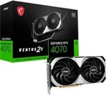 MSI GeForce GeForce RTX 4070 VENTUS 2X E 12G OC Grafikkarte - 12GB GDDR6X, 1x HDMI,