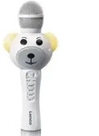 Lenco BMC-060WH - Karaoke-Mikrofon mit Bluetooth&reg;, SD-Slot, Beleuchtung,
