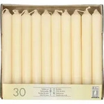 30 Tafelkerzen &Oslash; 2,1 cm &middot; 19,6 cm creme - Creme