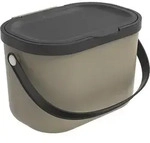Rotho Biom&uuml;lleimer 3,2 L Albula - M&uuml;lleimer 22,2 x 17,2 x 14,7 cm - Abfalleimer mit