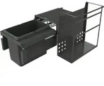Naber 8013347 Abfallsammler Cox&reg; Base Q 360 S/400-1, anthrazit, 20 Liter, geeignet