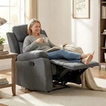 HOMCOM Relaxsessel Einzelsofa Liege 150&deg; neigbar Fernsehsessel Leinen...