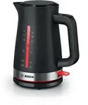 Bosch TWK4M223, 1,7 l, 2400 W, Schwarz, Kunststoff, Wasserstandsanzeige,