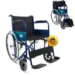 Rollstuhl Faltbar Mobiclinic Sitzfl&auml;che 46 cm Handbremse feste Arme und klappbare
