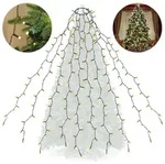 SALCAR 10*3m Weihnachtsbaum Lichterkette 350 LED mit Ring, Christbaum...