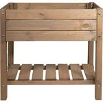mgc24 Hochbeet Massiv S 79x40x78cm Kiefernholz dunkelbraun - Dunkelbraun
