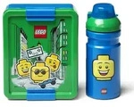 LEGO Lunch-Box Set Iconic Boy blue & green (blau/gr&uuml;n, 2-teilig, mit Trinkflasche) -