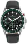 Jacques Lemans 1-2099C Herren-Armbanduhr, Edelstahl-Geh&auml;use, Leder-Armband - Silber
