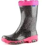 Ladeheid Kinder M&auml;dchen Jungen Gummistiefel Regenschuhe LARB015 (Schwarz...