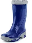 Ladeheid Kinder M&auml;dchen Jungen Gummistiefel Regenschuhe LARB015 (Kornblume Aschgrau,