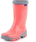 Ladeheid Kinder M&auml;dchen Jungen Gummistiefel Regenschuhe LARB015 (Lachs, 25) - Orange