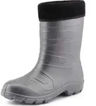 Ladeheid Damen Thermo Eva Gummistiefel federleicht LALMG879(Silber/Schwarz, 36 EU) -