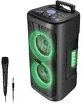 Denver TSP-353 Bluetooth Trolley Lautsprecher, 400W, LED, Mikrofon - Schwarz