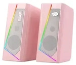 Redragon GS520 RGB Gaming Lautsprecher 2.0 USB Rosa - Rosa