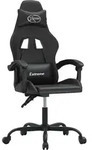 vidaXL Gaming-Stuhl Schwarz Kunstleder - Schwarz