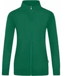 JAKO Damen Sweatjacke Doubletex, Farbe:gr&uuml;n, Gr&ouml;&szlig;e:34 - Gr&uuml;n - 34