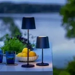 BRILLIANT Portable LED Au&szlig;en Tischlampe Kaami | H&ouml;he: 37 cm | 2W 310lm 3000K 
