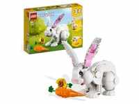LEGO 31133 Creator 3in1 Weißer Hase Tierspielzeug Set mit Hasen-, Robben- und