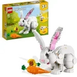 LEGO 31133 Creator 3in1 Wei&szlig;er Hase Tierspielzeug Set mit Hasen-, Robben- und