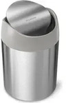 simplehuman CW2084, 1,5 l, Rund, Kunststoff, Edelstahl, Geb&uuml;rsteter Stahl, Grau,