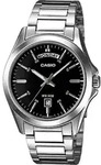 Herren Uhr Casio MTP-1370D-1A1 - Schwarz/Silber