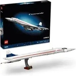 LEGO Icons Concorde Modellflugzeug, Modellbausatz f&uuml;r Erwachsene zum Bauen,