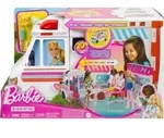 Barbie 2-in-1 Krankenwagen Spielset (mit Licht & Ger&auml;uschen) - Transparent