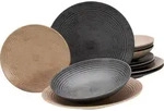 CreaTable, 13139, Catania Bunt, Tellerset 12-tlg, Steinzeug - Bunt