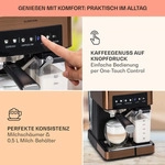 Klarstein Espresso Siebtr&auml;germaschine mit Milchaufsch&auml;umer, 1,8L