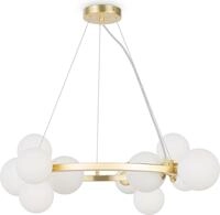 Maytoni Moderne Pendelleuchte Dallas 11xG9 excl. in Gold aus Metall Glas 28 W f&uuml;r