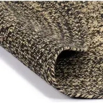 vidaXL Teppich Handgefertigt Jute Schwarz und Natur 150 cm - Schwarz