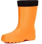 Ladeheid Damen leichte Eva Thermo Gummistiefel Regenstiefel LADW002 (Orange, 36 EU) -