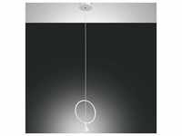 Fabas Luce LED Pendelleuchte Sirio rund in weiß 8W 720lm
