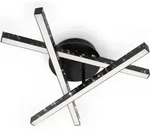 LED Deckenleuchte Wandleuchte Glitzereffekt 3000K 15W schwarz Metall Briloner -