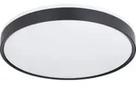Globo Lighting Deckenleuchte Metall wei&szlig;, Kunststoff schwarz, Acryl opal, dimmbar,