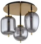 Globo Lighting Deckenleuchte Metall messingfarben matt, 3x E14 - Gold