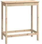 vidaXL Bartisch 100x50x110 cm Massivholz Kiefer - Braun