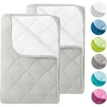 wometo 2 St&uuml;ck Microfaser Sommer Steppbett 155x220 &ndash; wei&szlig; & wollwei&szlig; /...