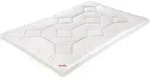 Steppbett - Bio-Baumwollbezug - Textilfaserf&uuml;llung - 155 x 220 cm - Wei&szlig;