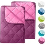 2 St&uuml;ck Microfaser Sommer Steppbett 155x220 &ndash; lila und pink / OEKO-TEX /...