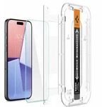 Spigen EZ FIT GLAS.tR, Apple, iPhone 15 Pro, Transparent, 2 St&uuml;ck(e) - Transparent