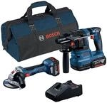 Bosch 2-tlg. Kit 18V, SDS plus, 1,9 J, 4675 BPM, 1050 RPM, 11000 RPM, 12,5 cm