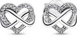 Pandora Ohrstecker 292667C01 Infinity Herz - Silber