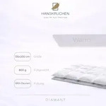 HANSKRUCHEN Diamant Daunendecke Winter 155x200 cm Warm 100% G&auml;nsedaunen Decke