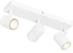 QAZQA - Moderne Deckenleuchte I Deckenlampe I Lampe I Leuchte Wei&szlig; 3-flammig